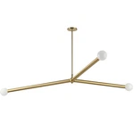 Dainolite CEB-623P Cerberus Light 62"W Pendant Brass. Fixed Price $436.00.