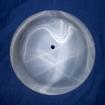 Harbor Breeze 'crosswinds' Ceiling Fan Glass Shade Light Globe Frosted Swirl. Fixed Price $44.95.
