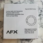 Afx Ceiling Light RFKIT32AJ Retrofit Led 3000-4000K Replaces 32W Circline. Fixed Price $25.00.