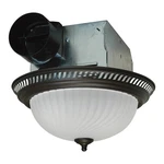 Oil Rubbed Bronze Decorative Bath Fan With Light 70 Cfm Quiet Exhaust 4 Sones. Fixed Price $112.29.