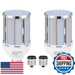 2X 70W Led Corn Light Bulb E26/E39 700W Eq. Fanless 3000K Warm White 8800LM. Fixed Price $72.11.