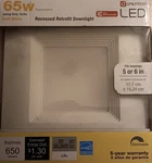Utilitech Retrofit 5 Or 6 Recessed Down Light Led 3000K Dimmable New. Fixed Price $16.95.