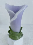 Flameless Led Calla Lily Candle Purple Floral Decor Battery Operated Light. Fixed Price $17.89.