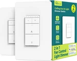 Treatlife Smart Ceiling Fan Control And Dimmer Light Switch 2PACK, Neutral Wi.... Fixed Price $111.63.