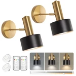 Keluoly Battery Operated Wall Sconces Set Of 2, Modern Wireless Black Li.... Fixed Price $62.01.