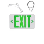 Tanlux Green Exit Sign 1.0 Meter Plug In Cord Battery Backup. Fixed Price $31.59.