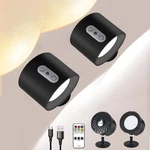 Led Wall Sconce Up Down Night Light Usb Rechargeable Indoor Bedroom Lamp Black. Fixed Price $26.99.