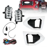 Fog Lights Led Lamps W/chrome Bezels Kits For 2019-2021 Gmc Sierra 1500 Denali. Fixed Price $54.15.