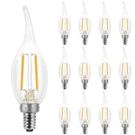Energetic 12 Pack Dimmable Candelabra Led Light Bulb, CA11 Shape,flame Tip St.... Fixed Price $31.36.