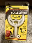 Fantec Ceiling Blade Arms 52" Antique Brass For Fans Mpn 29554. Fixed Price $21.50.