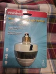 First Alert PIR725 Motion Sensing Activated Light Socket Nip. Fixed Price $39.99.