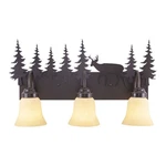 Bryce 3-LIGHT Bathroom Rustic Style 13.75 Inches Tall And 24.75. Fixed Price $299.99.
