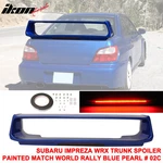 Fits 02-07 Subaru Impreza Wrx Sti Style Trunk Spoiler W/light Painted #02C Blue. Fixed Price $329.99.