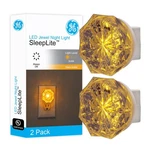 Ge Sleeplite Jewel Led Night Light, Plug-in, Always On, Amber, Ul-certified, .... Fixed Price $13.11.