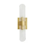 Antique Brass Gold 2-LIGHT Wall Sconce Arteriors Home Elyse 49685 Msrp $405. Fixed Price $239.99.