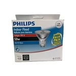 Philips Indoor Flood 50 Watt MR16 GU10 Base 120 Volt Light Bulb 4 Pack New. Fixed Price $14.95.