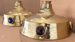 2 Antique Brunswick Kan-tro-lite Billiard Table Light Shades, Nice Condition. Fixed Price $895.00.