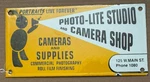 Vintage Photo-lite Studio Camera Shop Porcelain Advertising Sign Photography. Fixed Price $169.95.