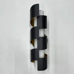 Afx Louie Sconce Wall Light Black Finish White Glass Diffuser Modern 12". Fixed Price $63.02.
