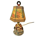 Vintage Jsny Molded Lithophane 6 Panel Snowmen Desk Lamp Christmas Tree Snowman. Fixed Price $22.44.