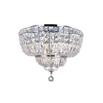 Cwi Stefania 8-LIGHT Bowl Flush Mount Crystal Chandelier With Chrome Finish, Nib. Fixed Price $350.00.