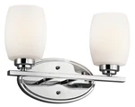 Kichler 5097CH Eileen 2-LIGHT Bath Vanity In Chrome. Fixed Price $154.97.