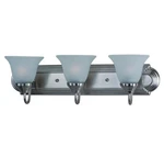 Maxim 8013FTSN Essentials 24" 3-LIGHT Frosted Bath Vanity Satin Nickel. Fixed Price $68.00.