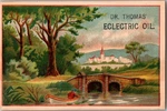 Victorian Trade Card Thomas' Eclectric Oil Andrews Hallet Bath, Maine CE19. Fixed Price $15.99.