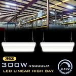 2FT Linear Led High Bay Light 300W 2PACK Commercial Warehouse Shop Fixture. Fixed Price $216.66.