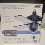 Feit Smart Adjustable Panel Light W/ & Tilt Camera Adu/cam/pan/wifi/led. Fixed Price $45.00.