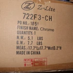 Z-lite Light Flush Mount Chrome 8.50" X 15" 722F3-CH. Fixed Price $49.41.