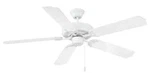 Savoy House Builder Specialty White Energy Star 52" High Airflow Ceiling Fan. Fixed Price $60.00.