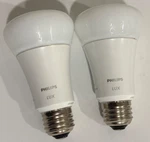Set Of 2 Philips Hue Lux Led Smart Light BULB-750 Lumens Dimmable-amazon Alexa. Fixed Price $50.00.
