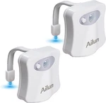 Toilet Night Light Motion Sensor Led Bathroom Bowl Color Changing Set. Fixed Price $13.99.