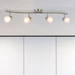 Kitchen Light Brushed Nickel Track Modern S-shaped Ceiling Fixture. Fixed Price $54.99.