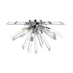Z-lite Burst Light Flush Mount, Chrome/clear 4003-F-CH. Fixed Price $579.99.