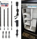 Led Safe Lighting Kit, (4) 12 Inch Linkable Bars + Motion Sensor Ul Powe. Fixed Price $66.24.