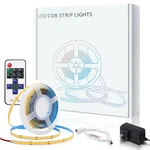 Euiyi Cob Led Strip Lights Warm White 16.4FT, 3000K 24V Dimmable Tape. Fixed Price $22.49.