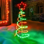 Christmas Led Spiral Tree Lights 3FT, Green And Red Dual Ou.... Fixed Price $76.89.