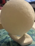 3D Printed Moon Lamp Night Light, White, Usb Powered, Freestanding. Fixed Price $14.21.
