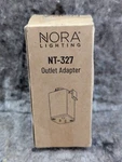 Nora Lighting NT-327 Outlet Adaptor, Color Black New/sealed. Fixed Price $7.99.