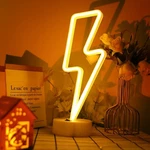 Lightning Lamp Neon Lights With Base Indoor Warm White Decoration Art Led For. Fixed Price $17.99.