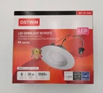 Ostwin Ceiling Lighting Led Downlight Retrofit Dimmable 18W 5000K. Lot 4. Fixed Price $33.13.