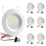 Pack 5/6 Inch 5CCT Led Recessed Lighting Retrofit, 2700K/3000K/4000K/5000K/.... Fixed Price $75.04.