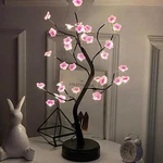 Table Tree Night Light Usb/battery Powered Touch Led Cherry Blossom Lamp. Fixed Price $18.00.