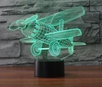 7 Colors Changing 3D Desk Table Lamp Airplane Illusion Night Light Led Touch. Fixed Price $10.55.
