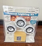 Westek Halogen 3 Ct Under Cabinet Lighting Kit System 10W Bulbs Model AS10HCS. Fixed Price $47.97.