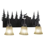 Yellowstone 3-LIGHT Bathroom Rustic Style 13.75 Inches Tall And 24.75. Fixed Price $299.99.