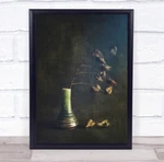 Moonlight Night Dark Vase Plant Sonata Wall Art Print. Fixed Price $53.81.