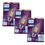 Philips Smart Bulb Flame Tip Led 40W Dimmable Wi-fi Wiz Light, Pack Of 3. Fixed Price $14.99.